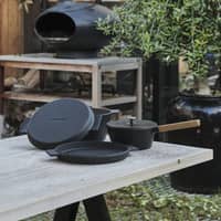 Grillpande i støbejern, 28cm.