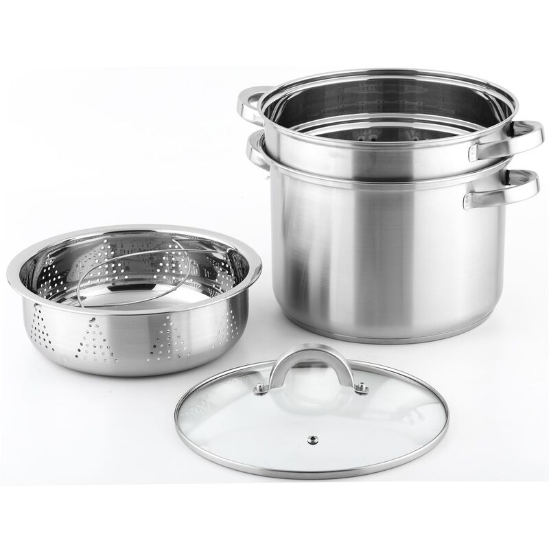 Pastagrytset med ånginsats + durkslag 7,5 liter