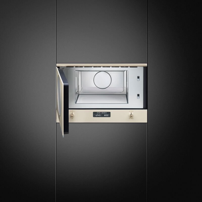 MP822PO integrerad mikrovågsugn, creme