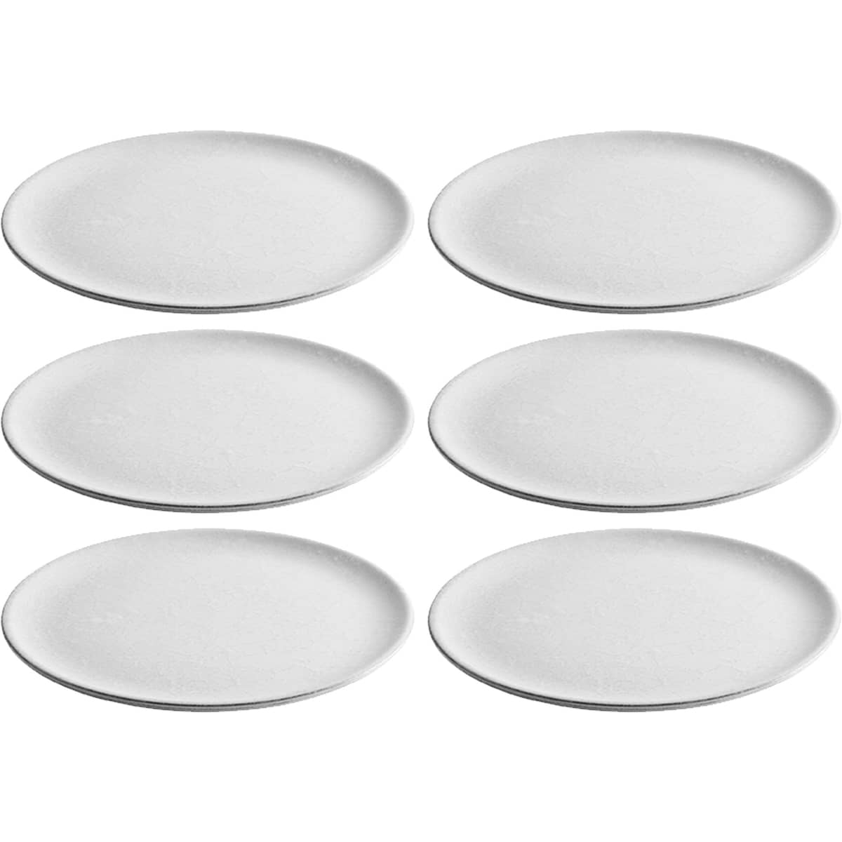 RAW Desserttallerken, Arctic White 6 stk
