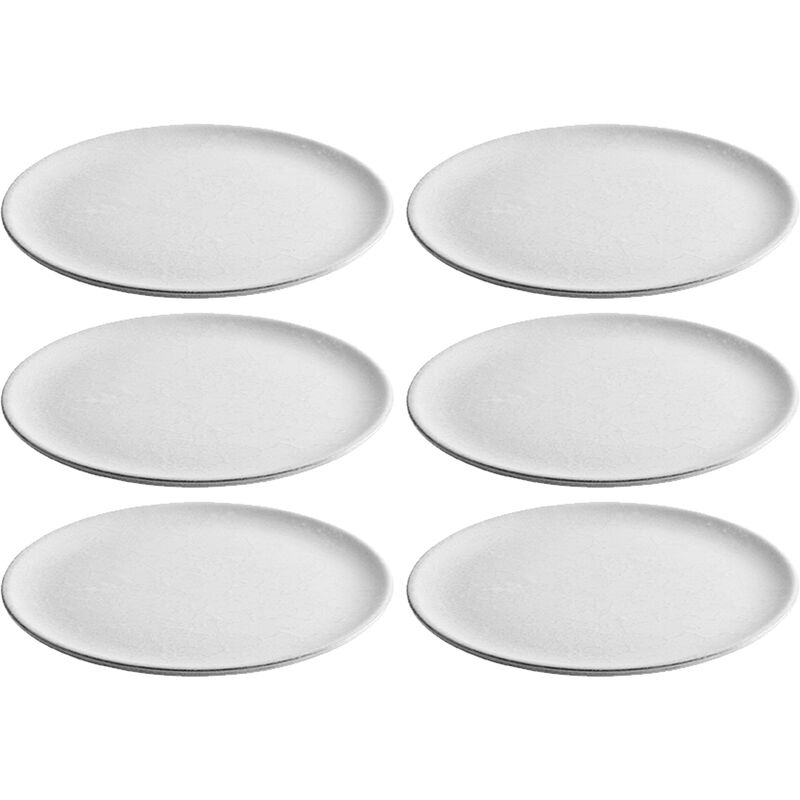 RAW Desserttallerken, Arctic White 6 stk