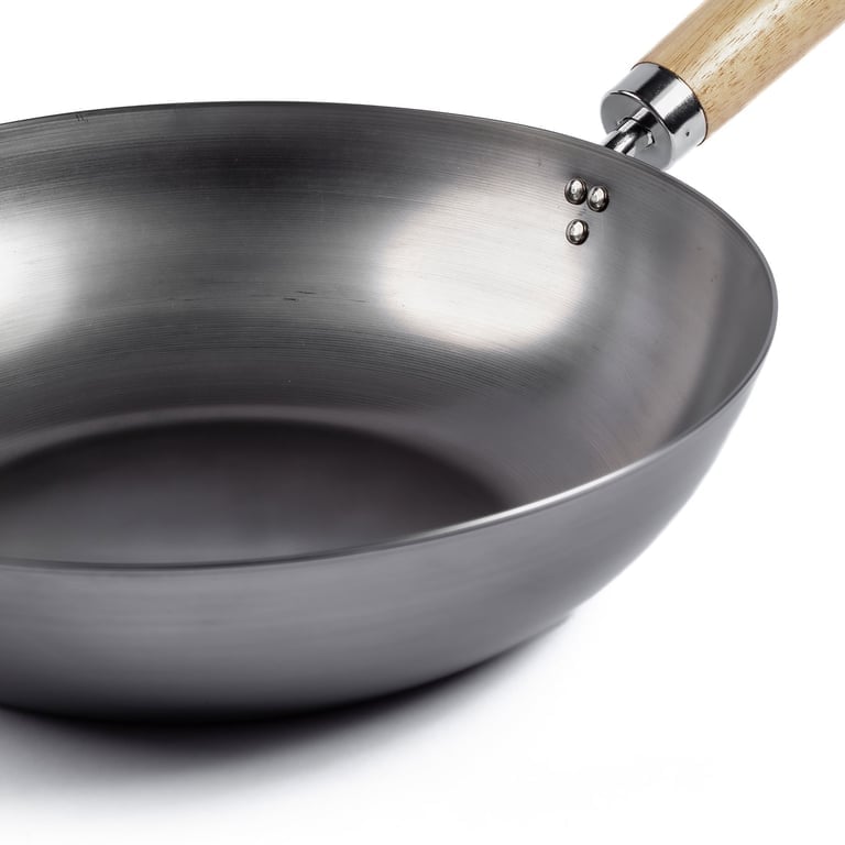 Wok 33 cm, kulstål