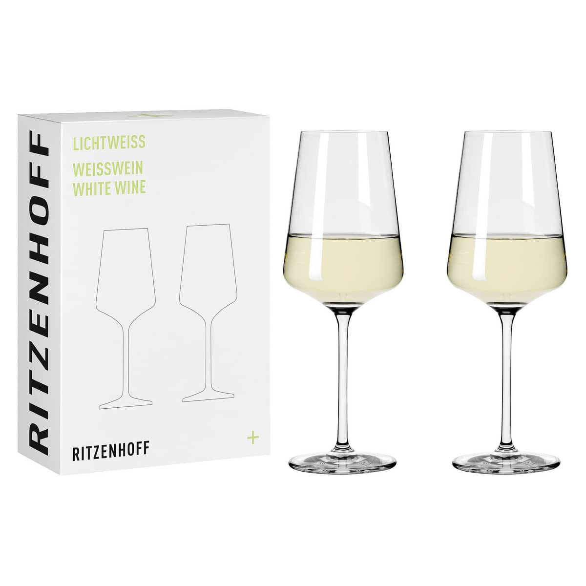Lichtweiss vitvinsglas, 2-pack