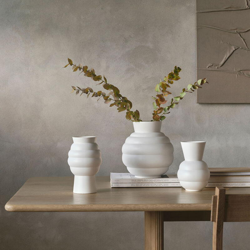 Knabstrup Tortus Archie Vas 26,5 cm, vit 