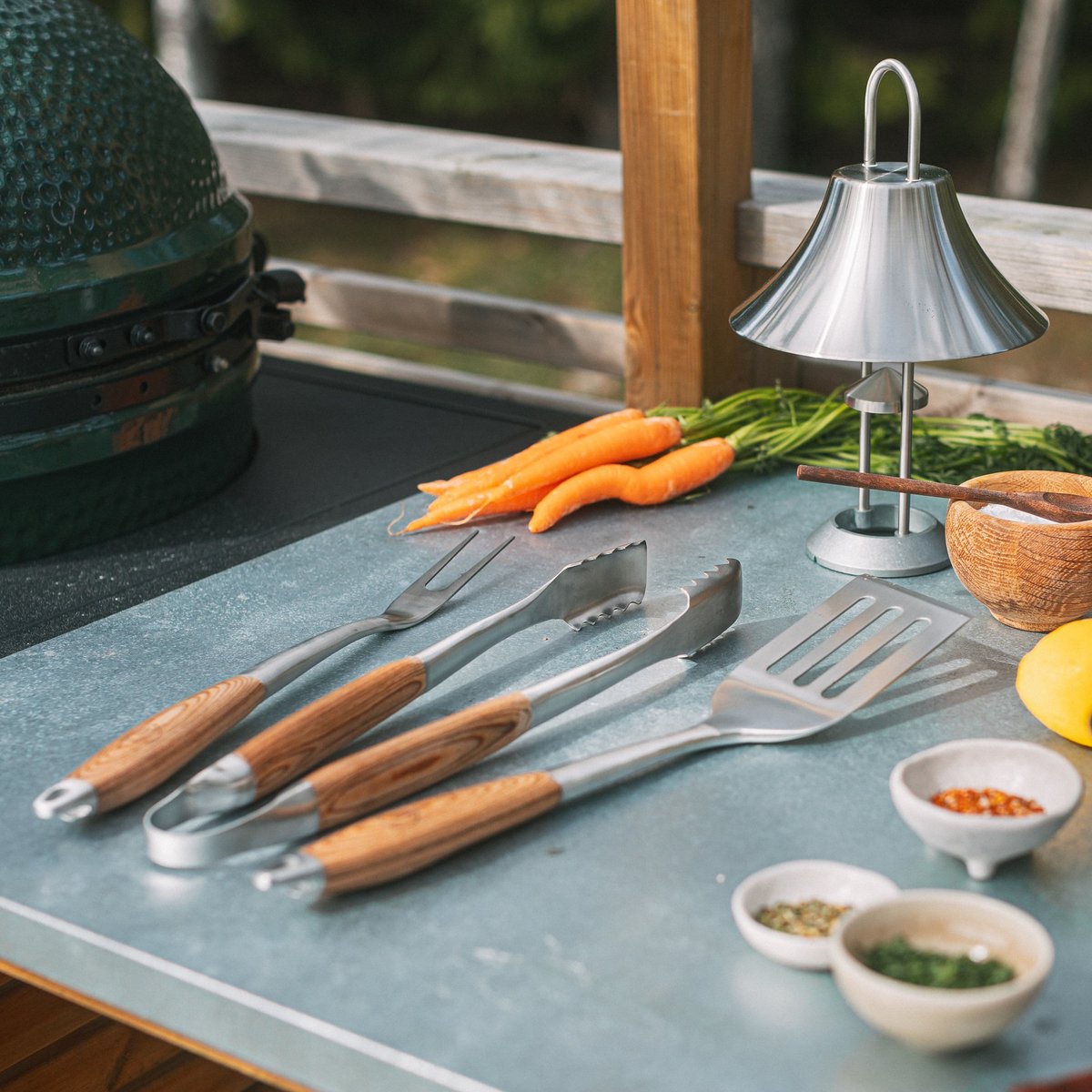 Grillsett, 3 deler