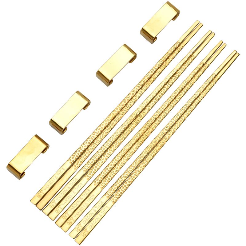 ätpinnar 4 par, mässing