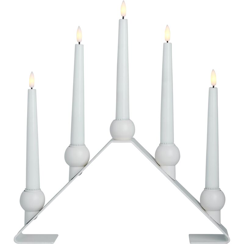 Luna adventslysestage, hvid