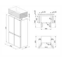 FQI60KD French Door kylskåp, svart