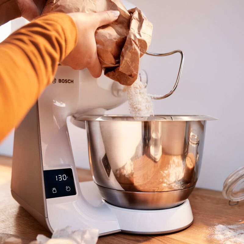 Serie 4 MUM5XW20 köksmaskin, 1000 W, vit/champagne