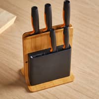 Fiskars Knivblock Functional Form 5-Knivar Bambu