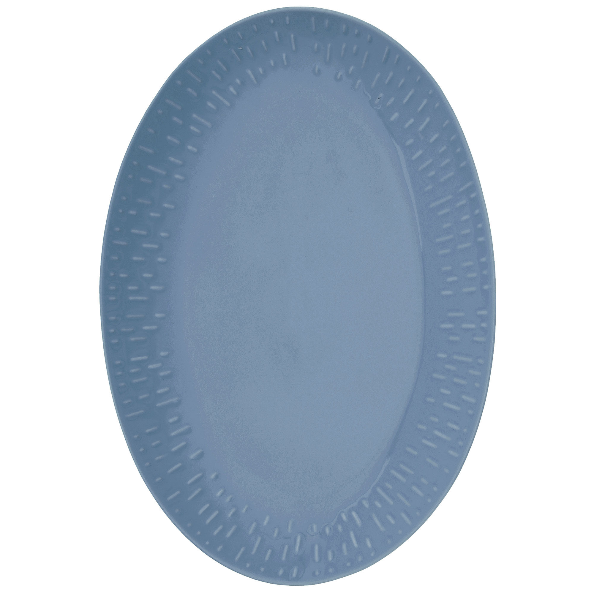 Confetti ovalt fat 36 × 25,5 cm, blueberry