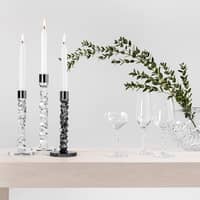 Carat kynttilänjalka antrasiitti 24,2 cm, 2 kpl
