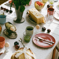 Confetti tallerken 24 cm, chili