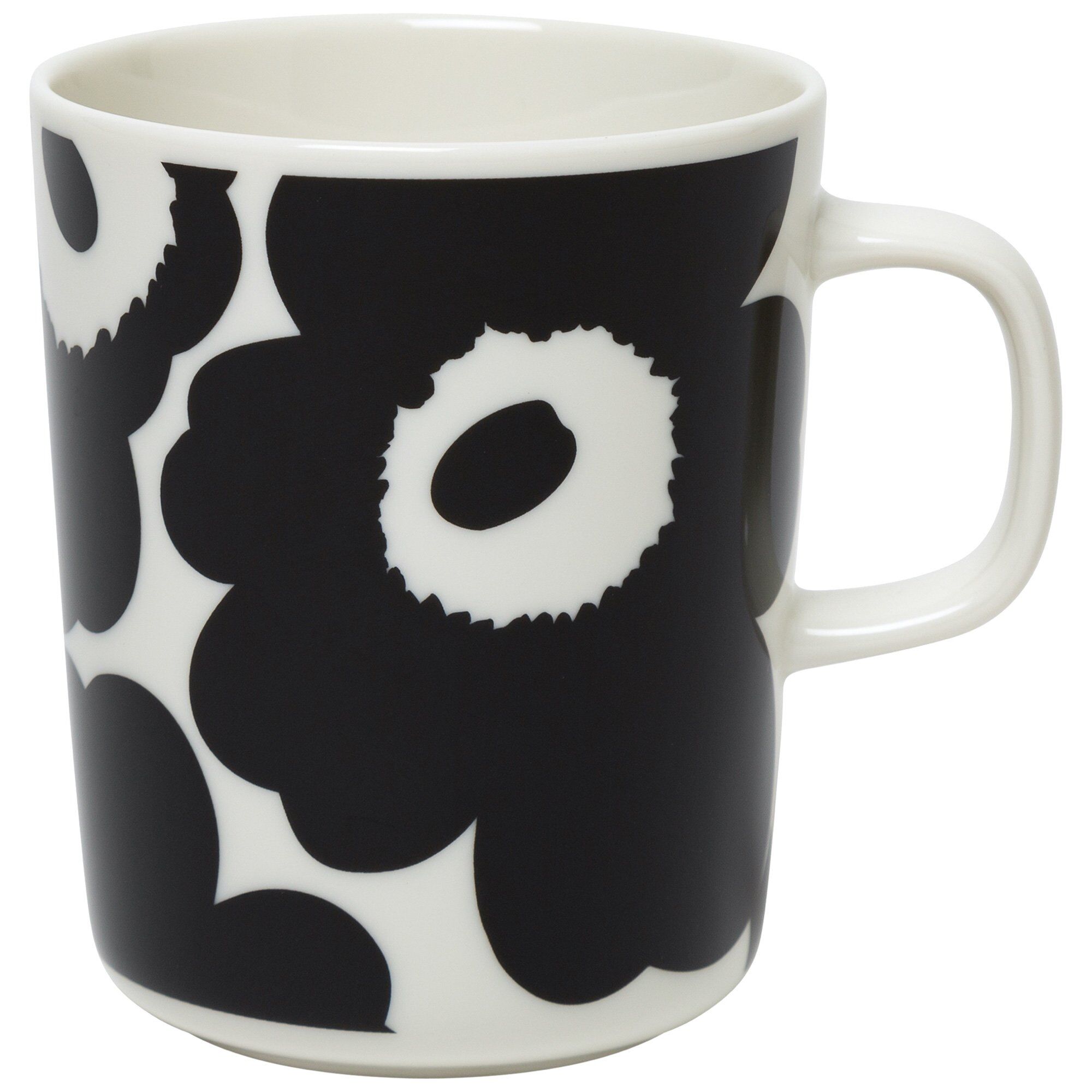 Marimekko - Oiva Unikko krus 25 cl svart/hvit