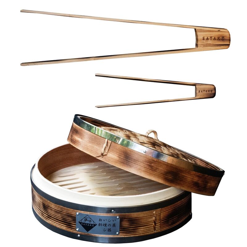 Ångkokare + Bambutänger