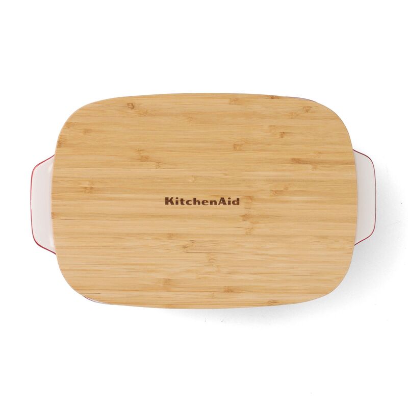 Ugnsform med lock 40x25x8,8 cm, röd