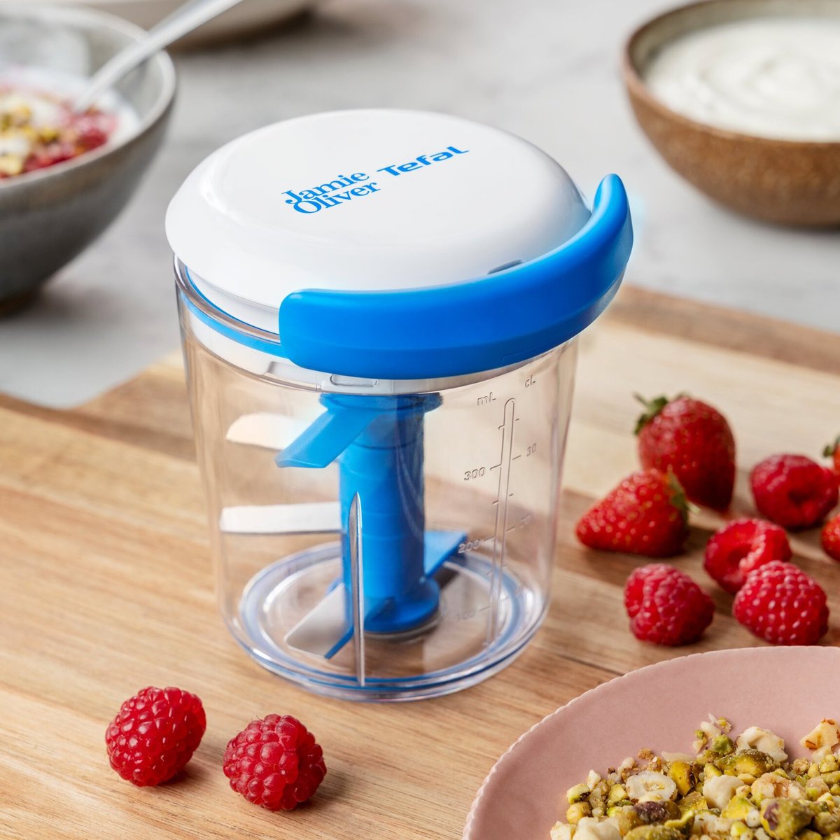 Chop & Shaker minihackare 450 ml, blå