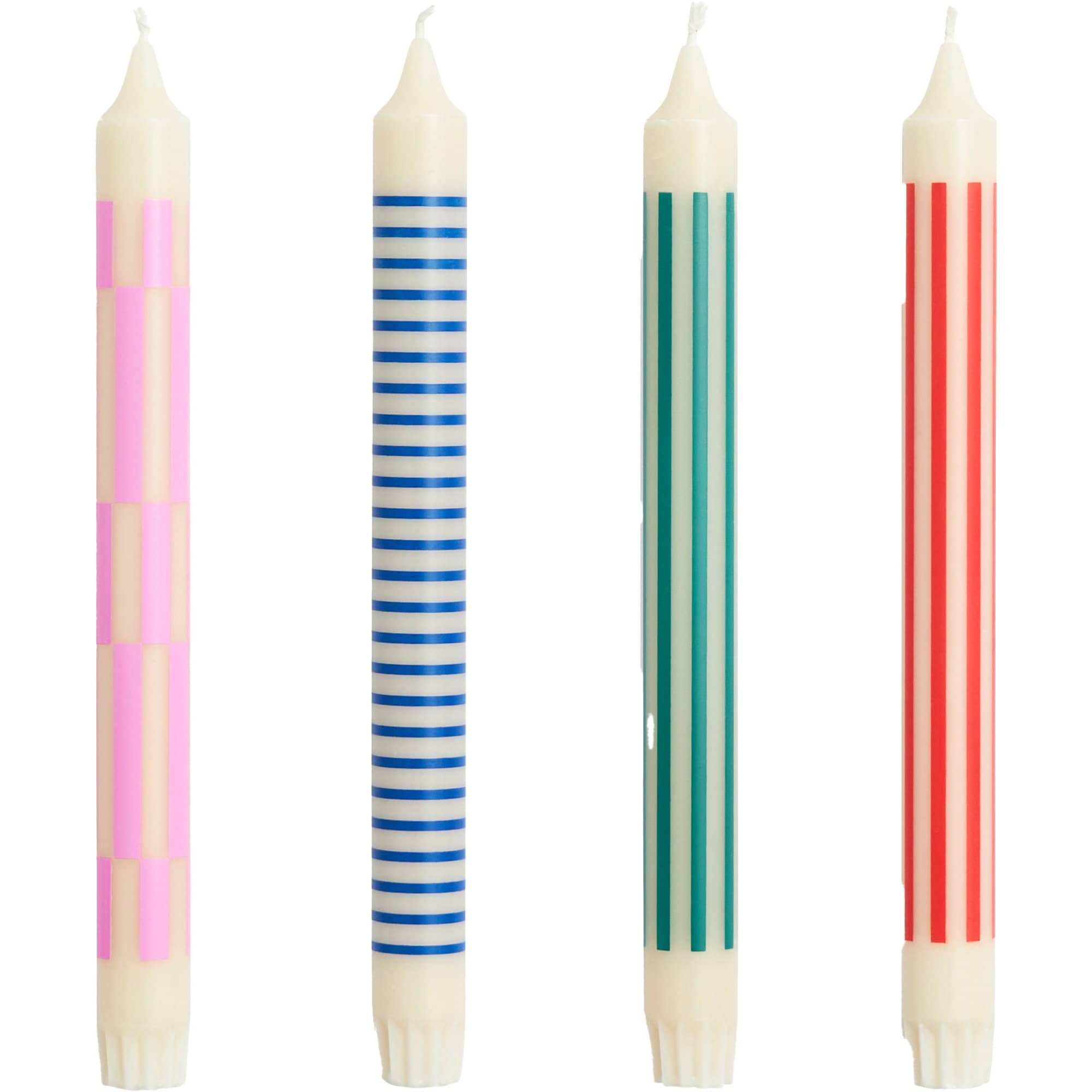 Produktfoto för HAY Pattern ljus-set 4 st, crisp mix