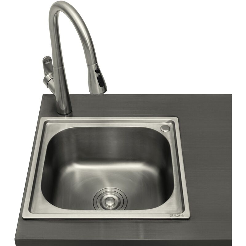 Gasolgrill Black Diamond 6+2 sommarkök, med kylskåp och vattenkran