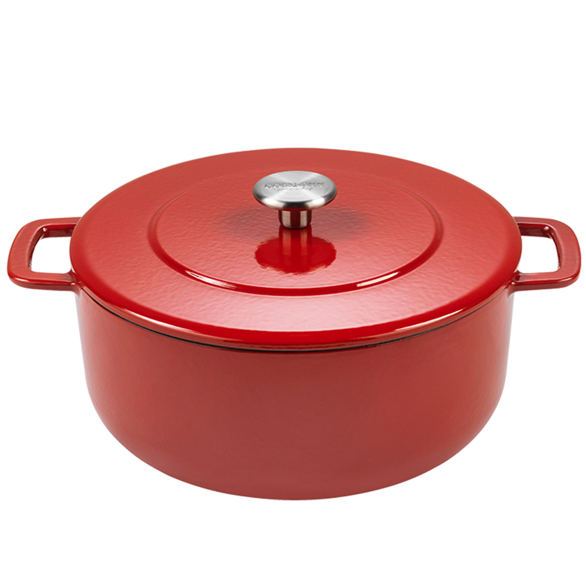 Valurautapata kannella 24 cm, cherry