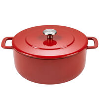 Valurautapata kannella 24 cm, cherry