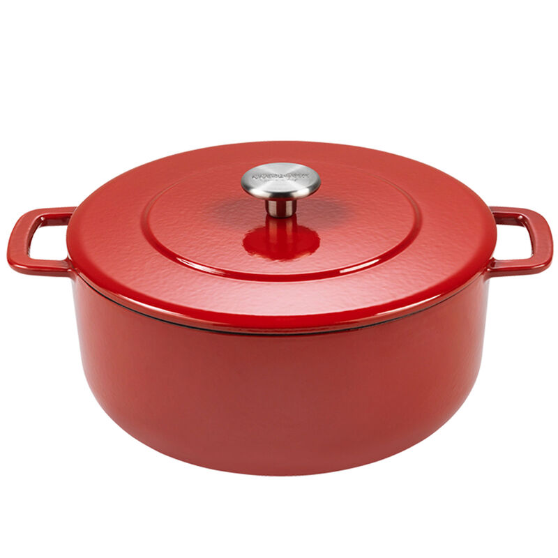 Combekk Støpejernsgryte med lokk 24 cm / 3,8 liter, cherry