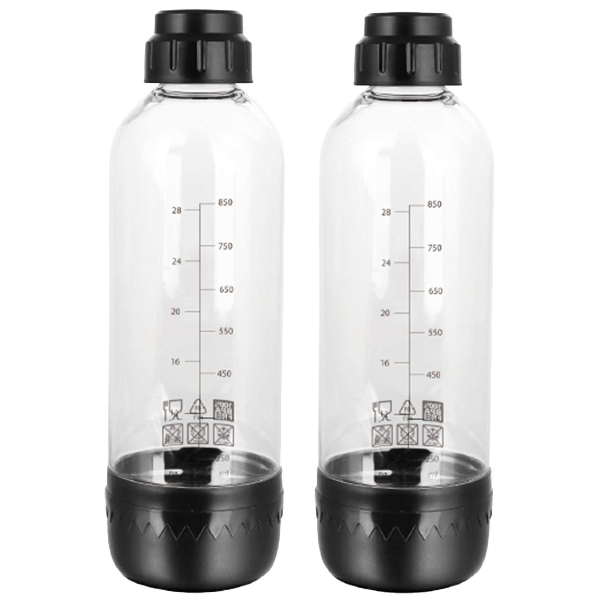 Flaskor till kolsyremaskin 1 liter, 2 st.