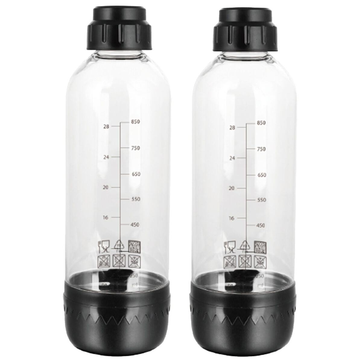 Flaskor till kolsyremaskin 1 liter, 2 st.