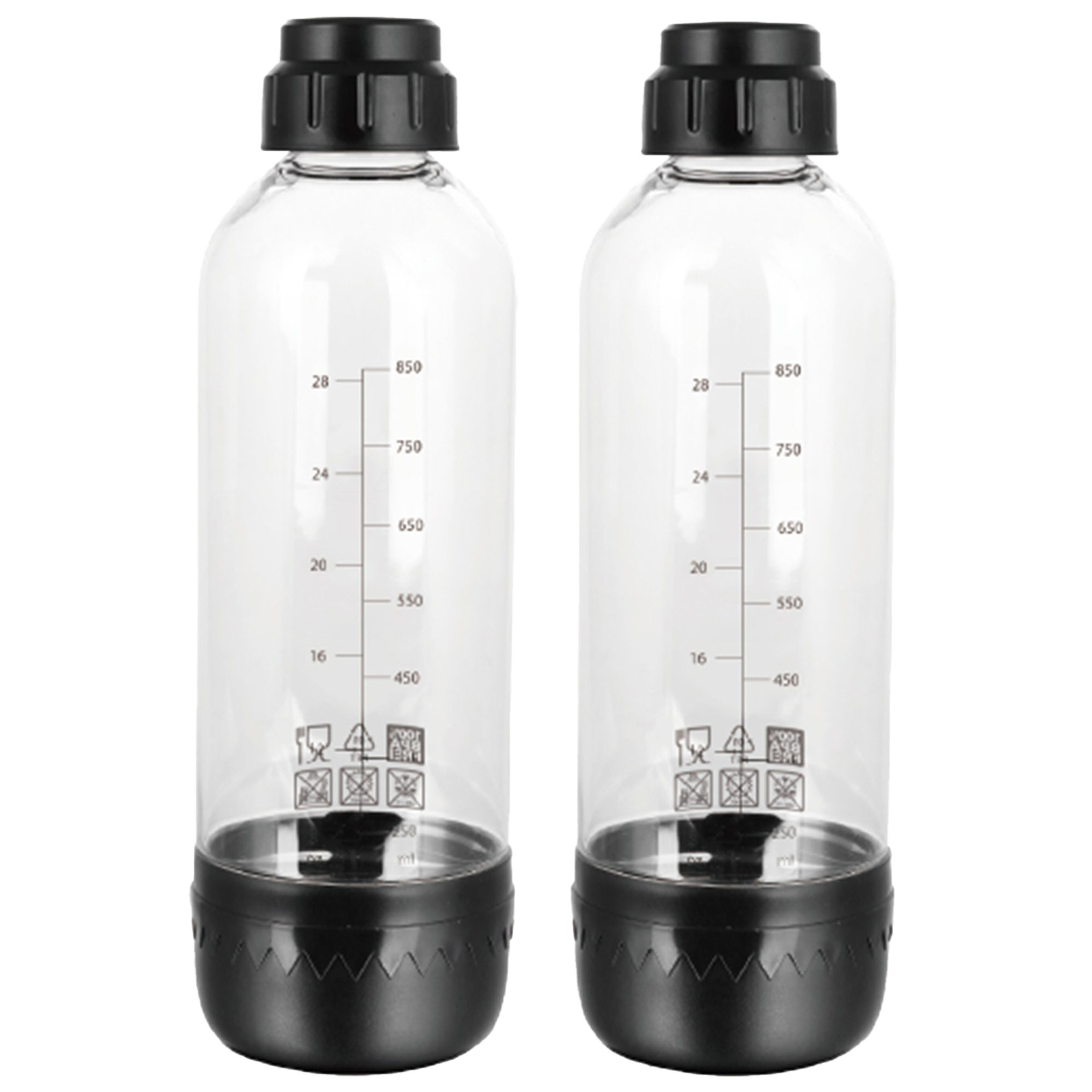 Flaskor till kolsyremaskin 1 liter, 2 st.