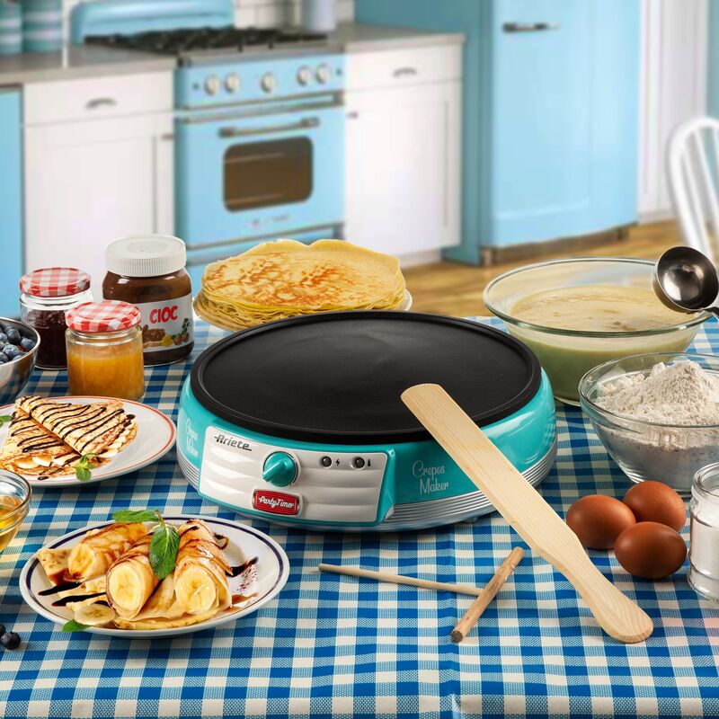 Party Time -sähkökreppipannu, sininen