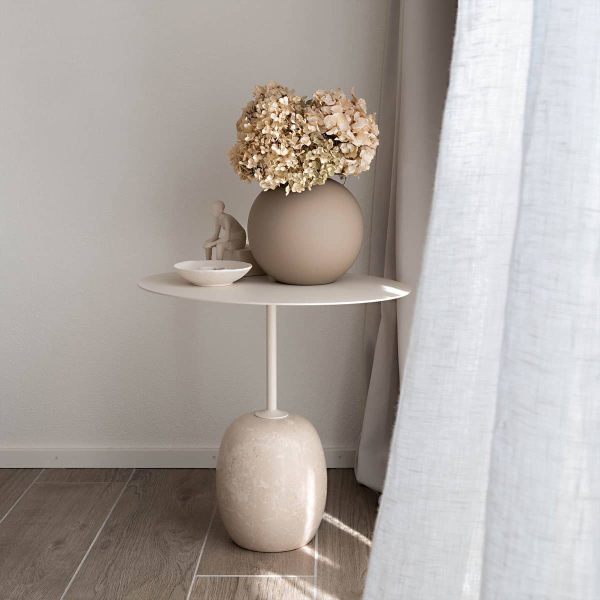 Ball vas, 20 cm, sand
