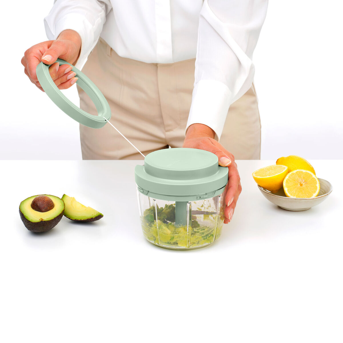 Tasty+ manuaalinen ruoanlaittohakkuri, vaaleanvihreä