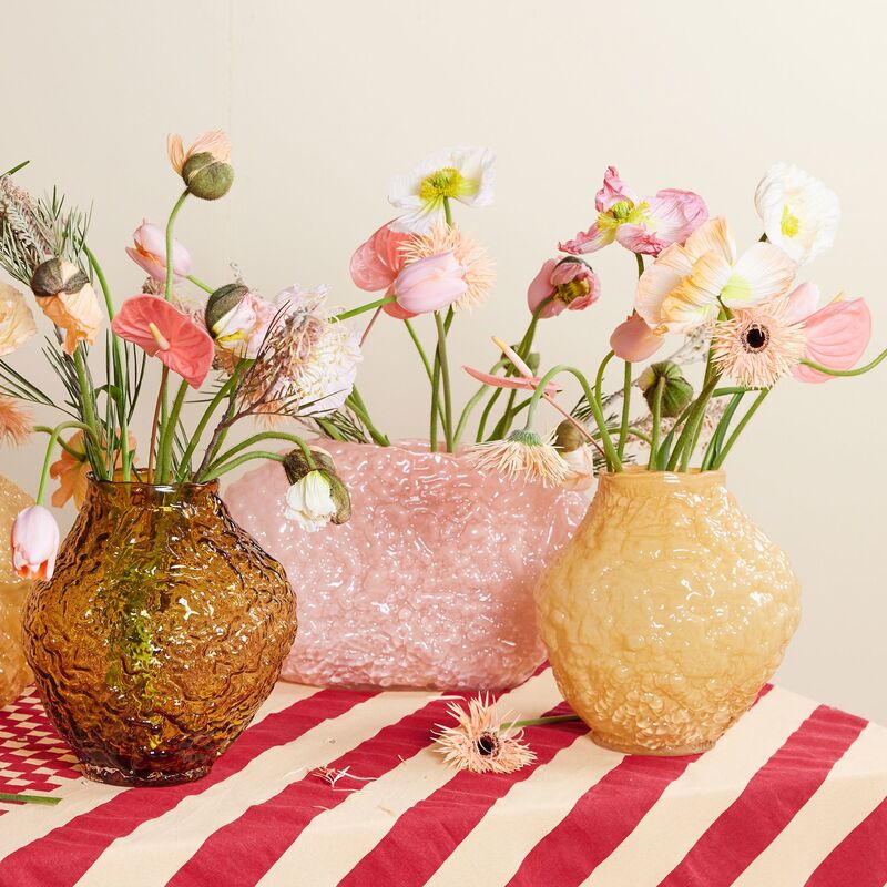 Corallo vase 26 cm medium, gul