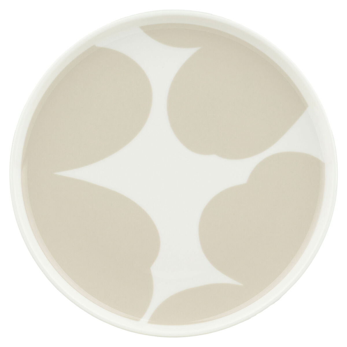 OIVA Marimekko Iso Unikko tallrik 20 cm, vit/beige