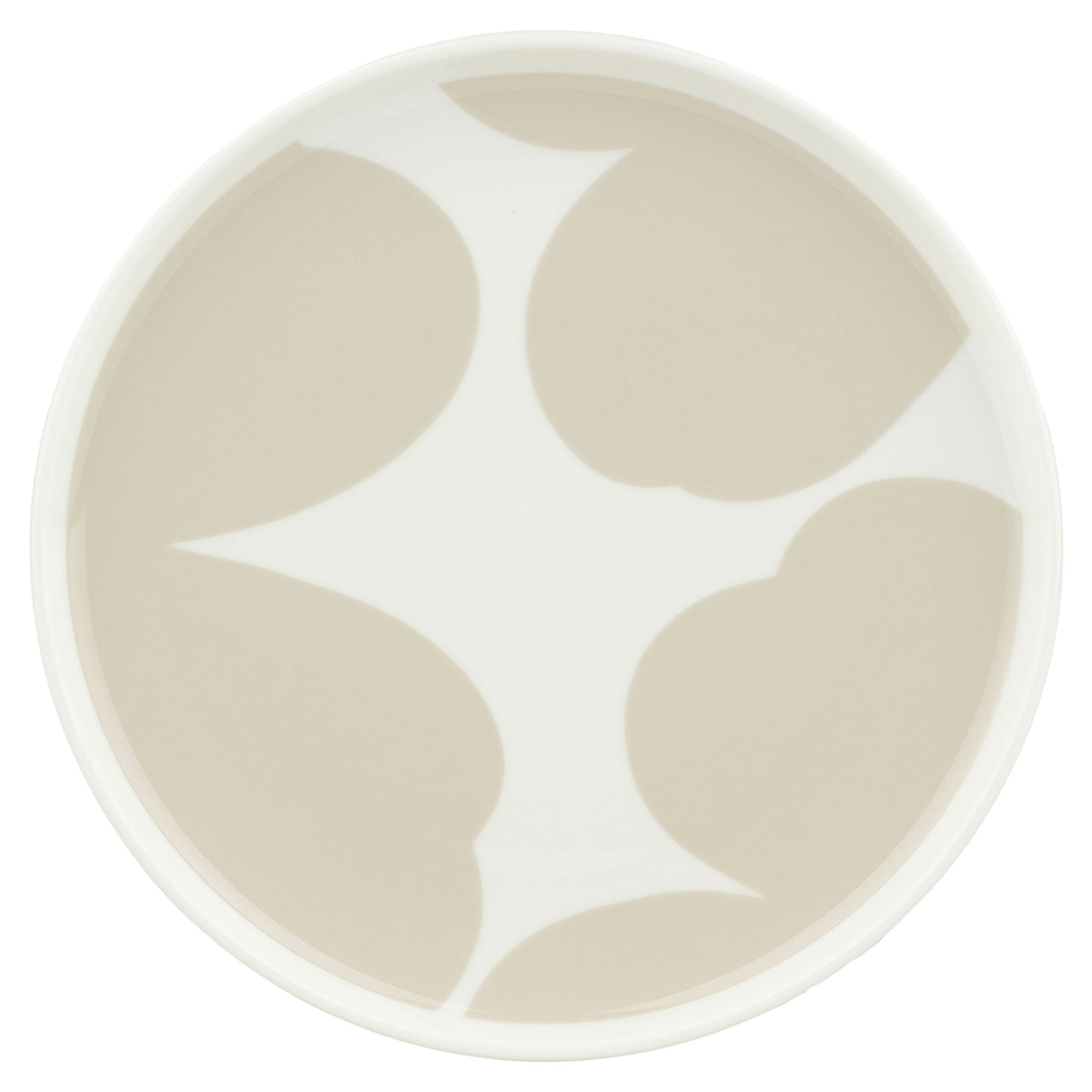 Marimekko Iso Unikko lautanen 20 cm, valkoinen/beige