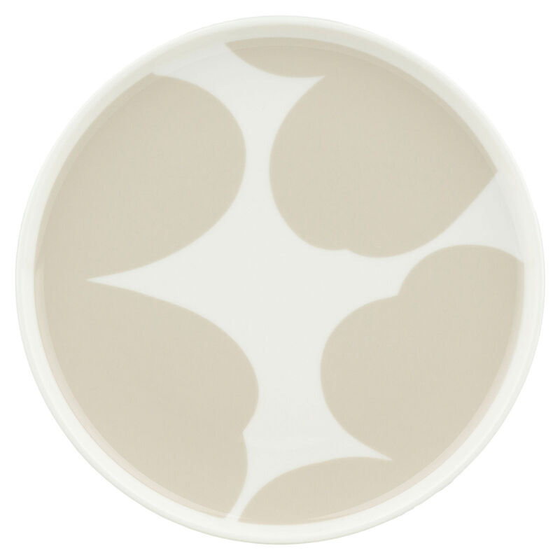 Marimekko Iso Unikko lautanen 20 cm, valkoinen/beige