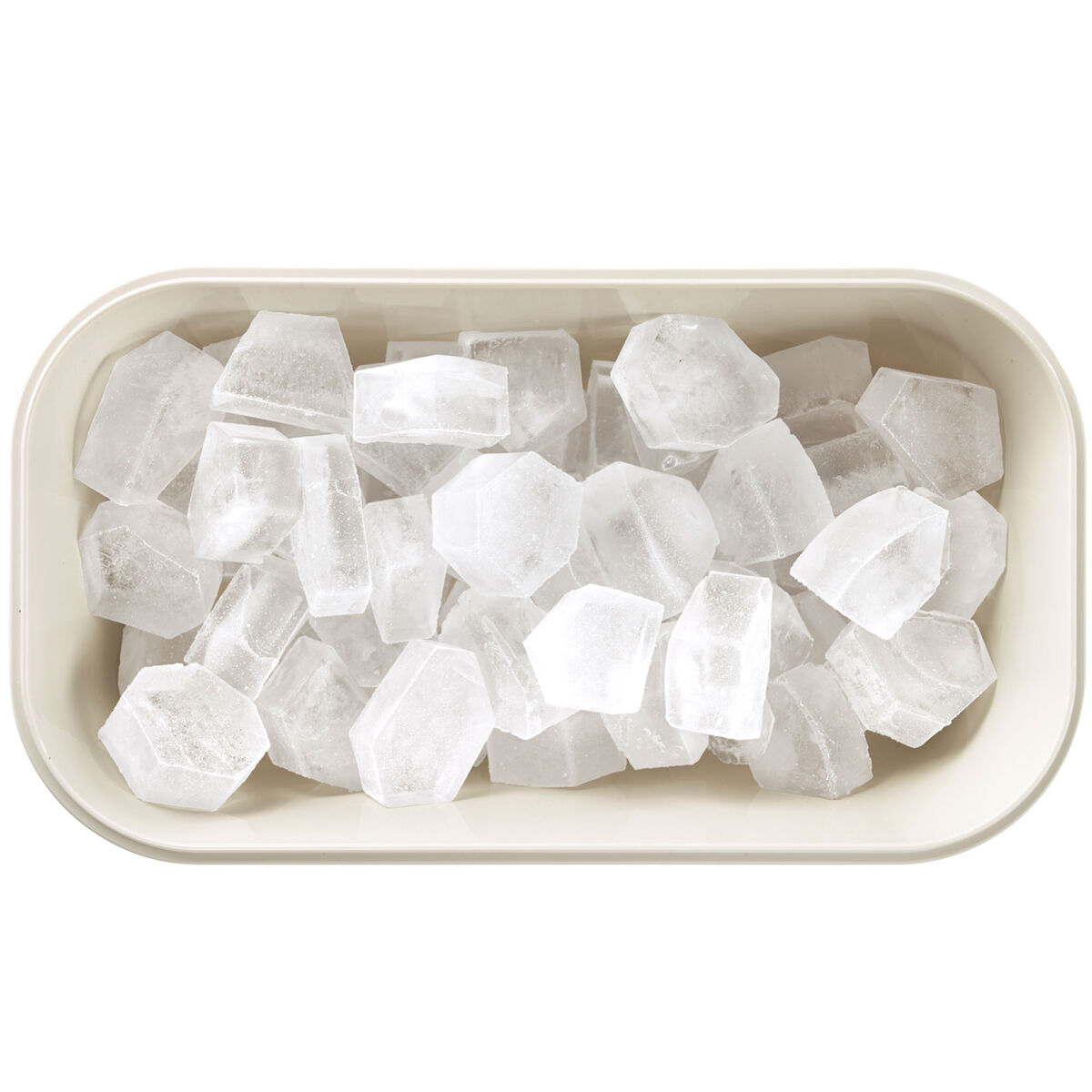 Isbitsbehållare, vit