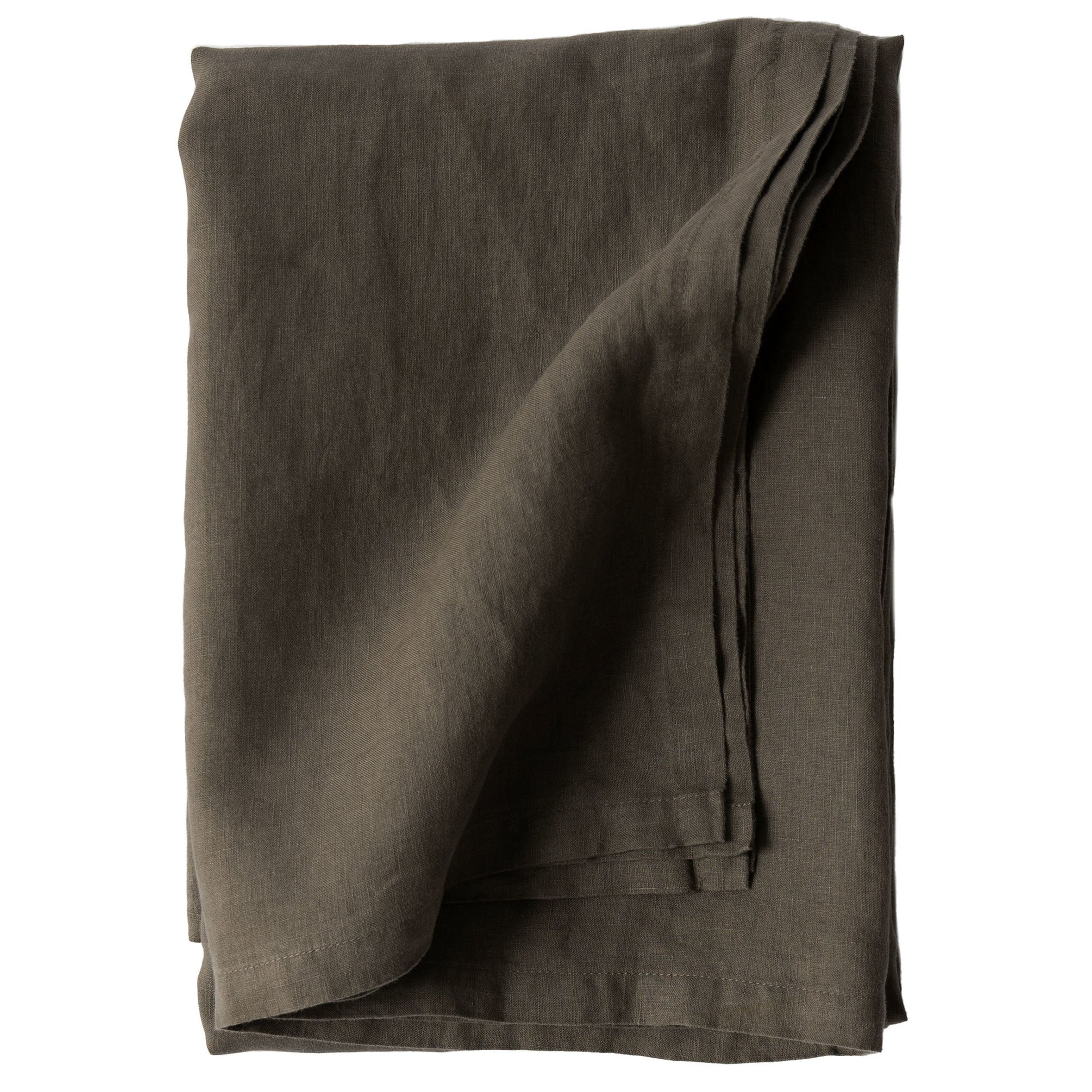 Bordsduk i linne 145x270 cm, taupe