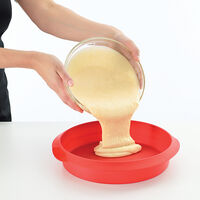 Rund kakeform 20 cm, rød