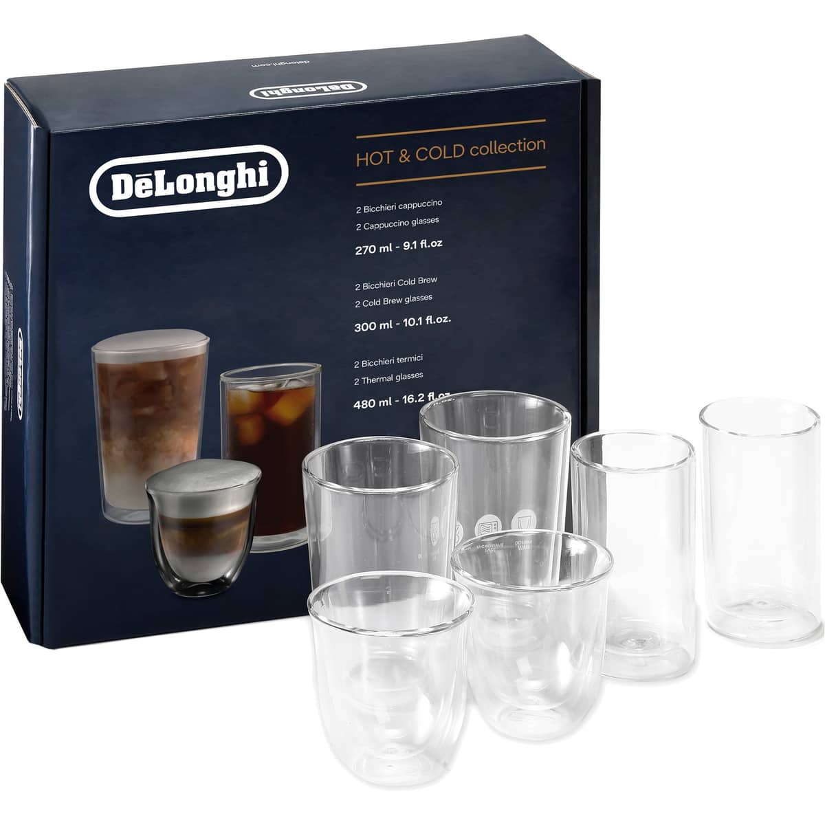 Dobbeltvæggede glas, 6-pak