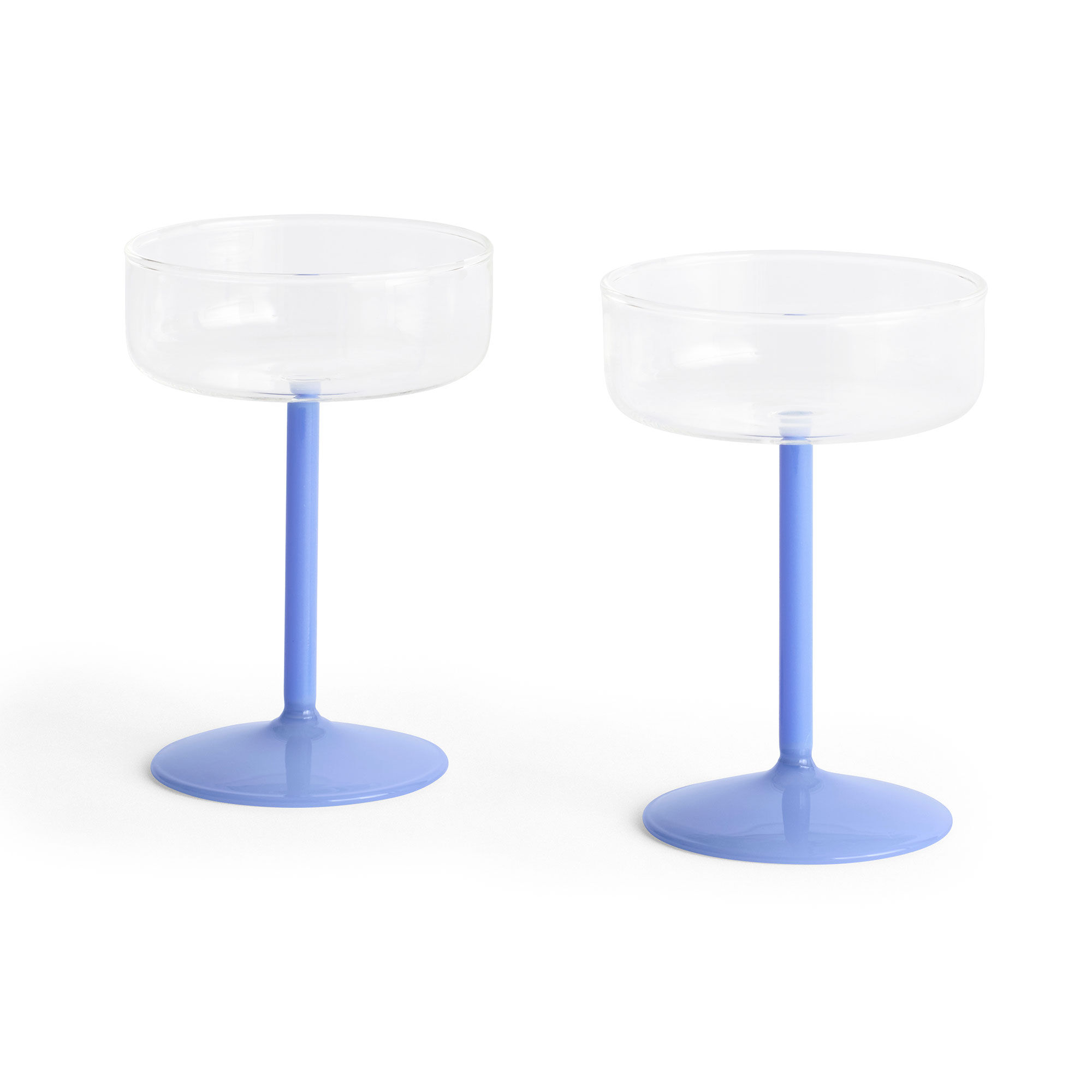 HAY Tint coupéglas 2-pack, klar/jade