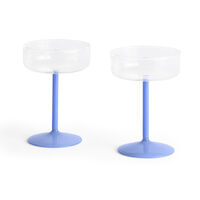 HAY Tint coupéglass 2-pakning, klar/jade/lyseblå