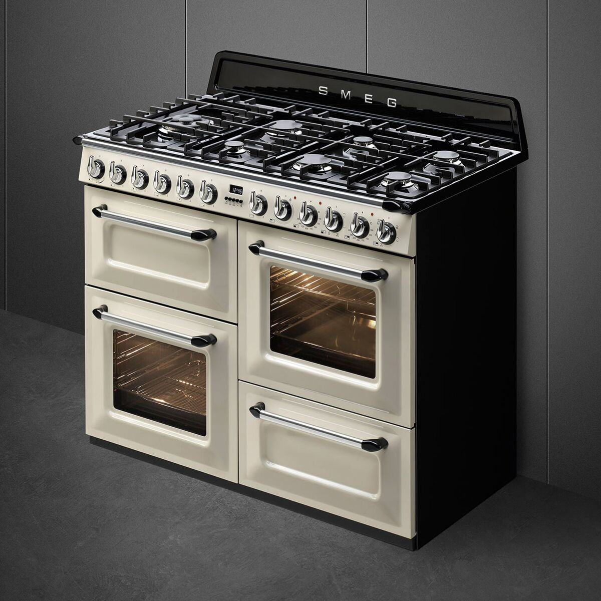 TR4110P1 10 Victoria gaskomfur med 3 ovne 110 cm, creme