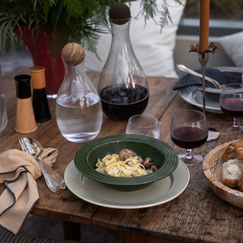 Coffee & More dyp tallerken, grønn