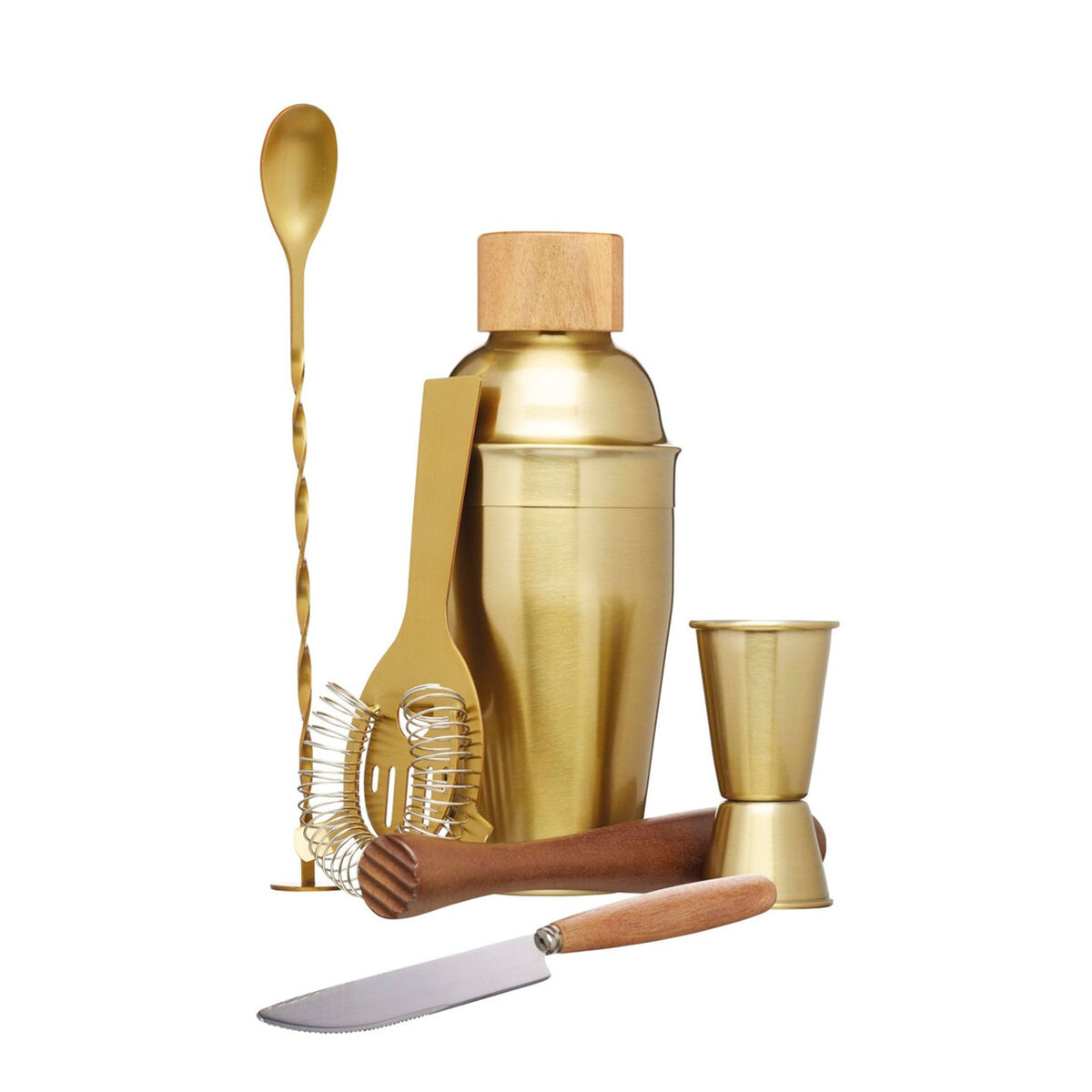 Cocktail- og drinksæt 6 dele