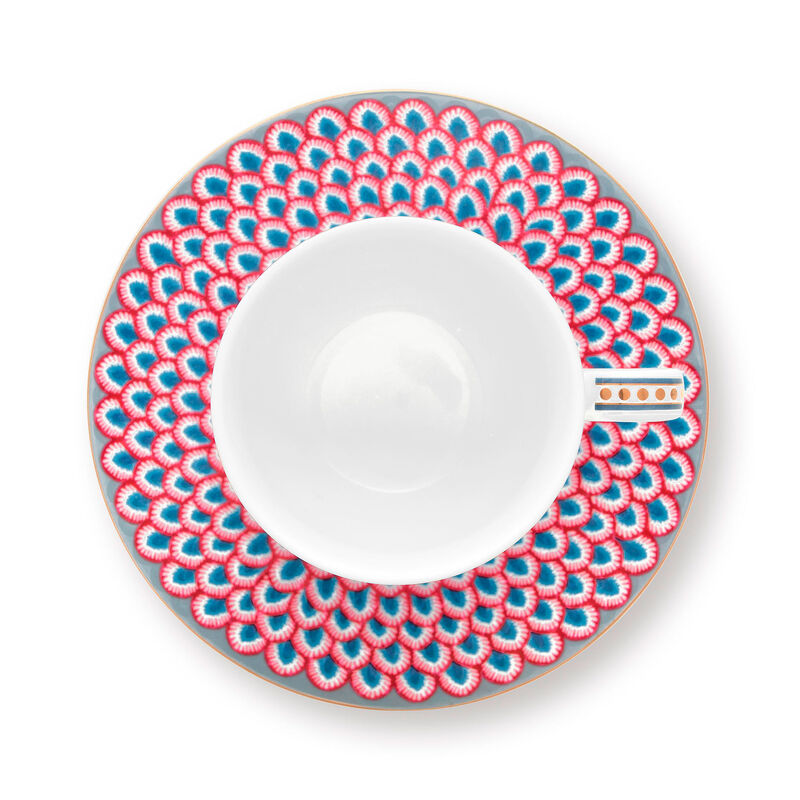 PIP Studio Flower Festival espressokopp 2-pakning, blå