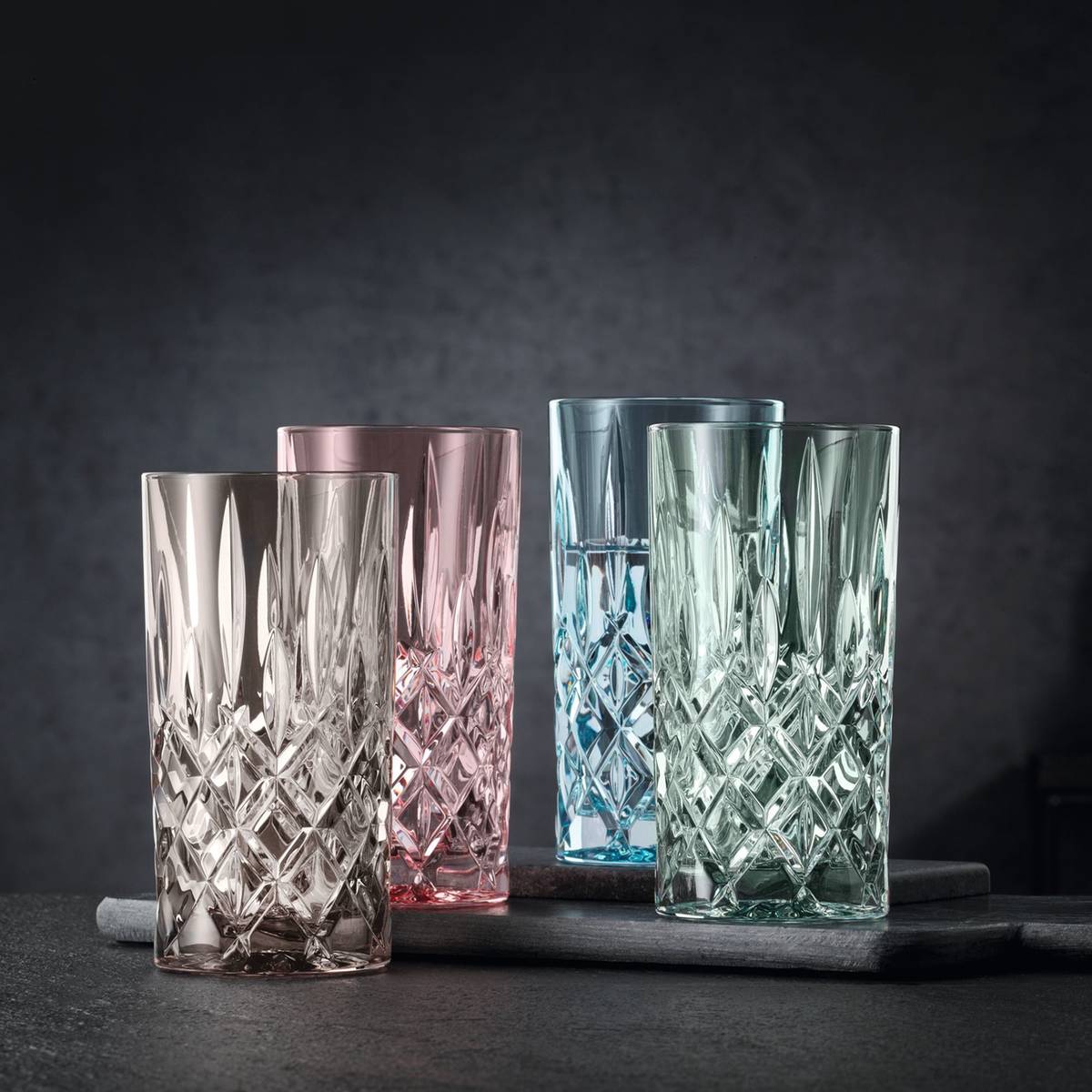 Noblesse longdrinkglas 2-pack, rosé
