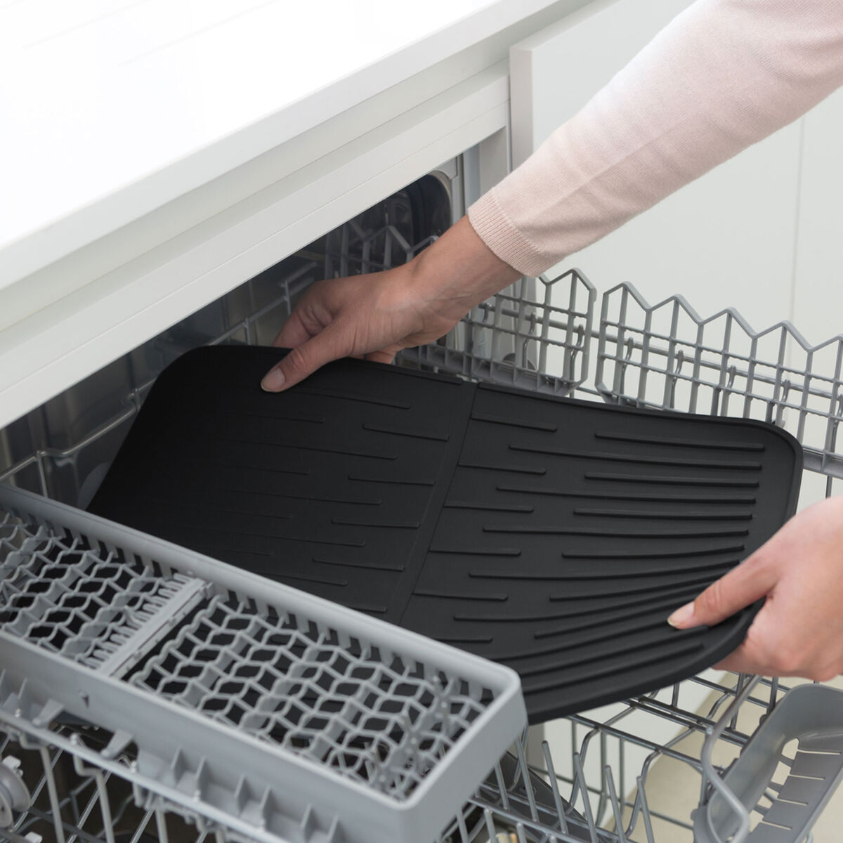 SinkSide diskmatta silikon, mörkgrå