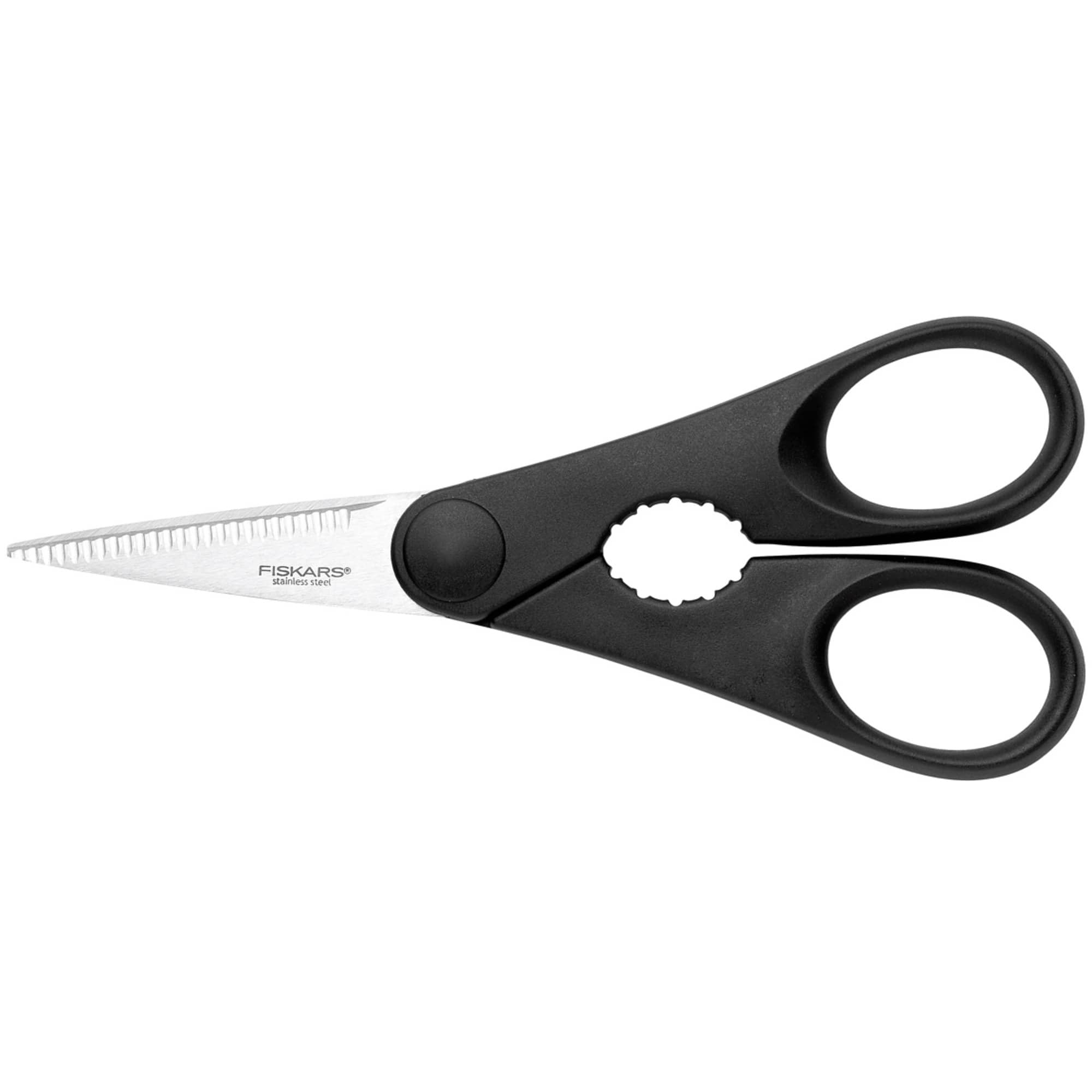 Essential 1023820 Kjøkkensaks 20 cm, med åpner, høyre- og venstrehendt