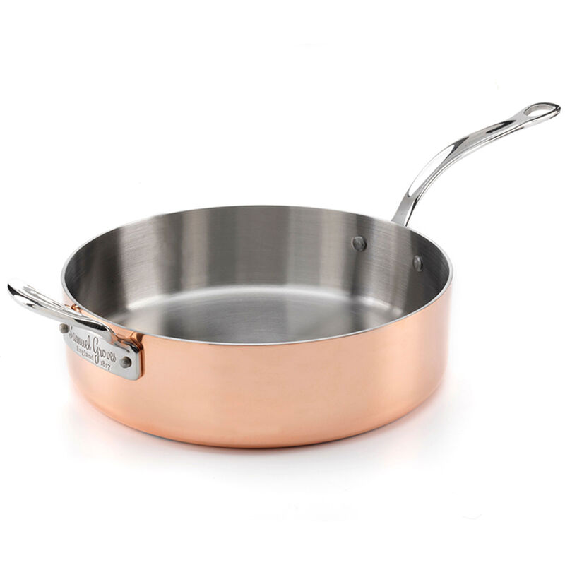 Samuel Groves Traktørpande med låg 26 cm, kobber